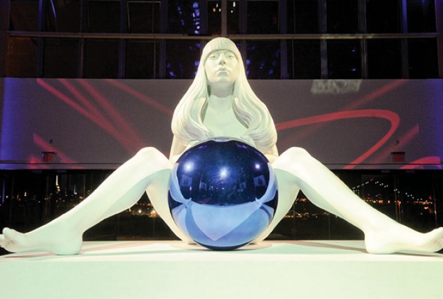 Jeff Koons Lady Gaga Gazing Ball. Image via thedailybeast.com